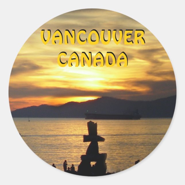 Adesivo Vancouver Canada Stickers Vancouver Landmark Art (Frente)
