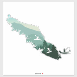 Adesivo Vancouver Island West Coast Design Vinyl Sticker