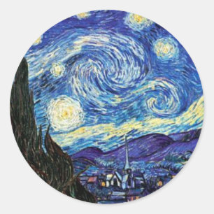 Adesivo VanGogh, noite estelar