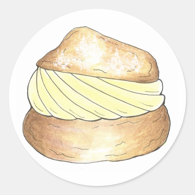 Adesivo Vanilla Cream Puff Puff Creampuff Dessert Sticker (Frente)