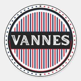 Adesivo Vannes City Pride Emblem – French Identity
