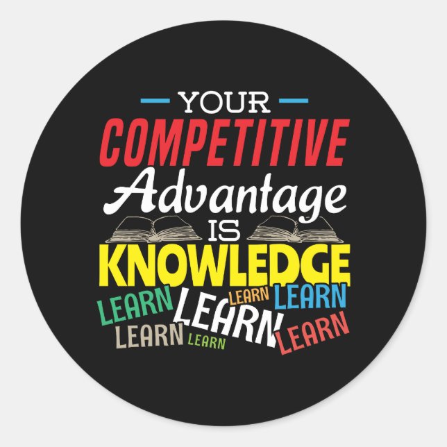 Adesivo Vantagem competitiva - Professora motivacional (Frente)