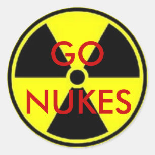 ADESIVO VÃO AS ARMAS NUCLEARES