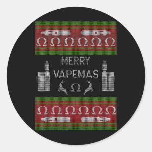 Adesivo Vapemas de feliz - Vapacidade de um suéter de Nata