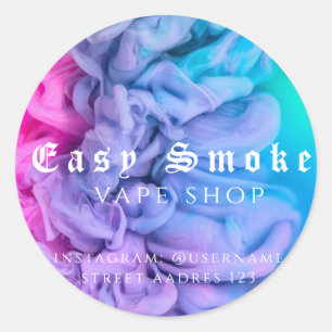 Adesivo Vapito Compre de fumaça colante clássico redondo