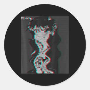 Adesivo Vaporwave Aestética Sad Animy Retro Eboy Egir