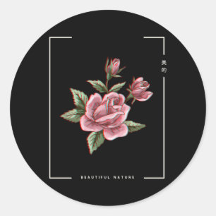 Adesivo Vaporwave Natural, Aestésico Japonês, Derrame
