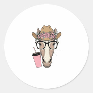 Adesivo Vaqueira Antiga Cavalo Com Flores e Bebida Rosa