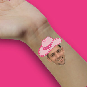 Adesivo Vaqueira Cor-de-Rosa de Discoteca Rosto do Noivo P