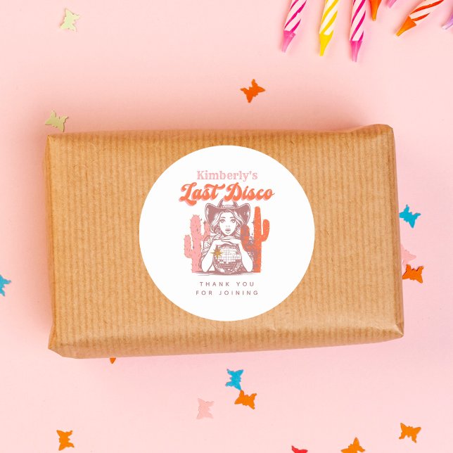 Adesivo Vaqueira Retrô Último Disco Despedida de Solteira  (Criador carregado)