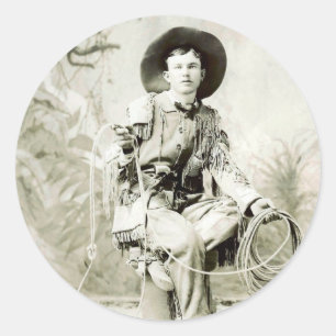 Adesivo Vaqueiro do vintage cerca de 1900