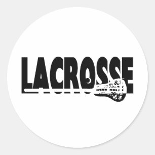 Adesivo Vara do Lacrosse preto e branco