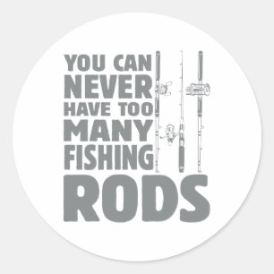 Adesivo Varas de Pesca de Design Engraçado para Amantes da