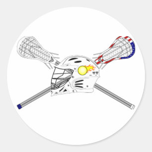 Adesivo Varas do Lacrosse com capacete