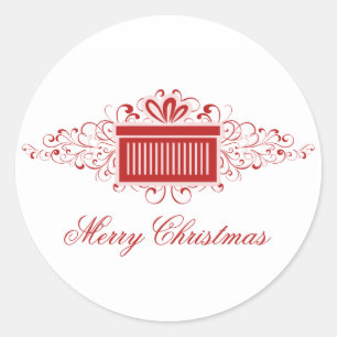 Adesivo Varetas de Feriados com Pentes Presentes, Vermelho