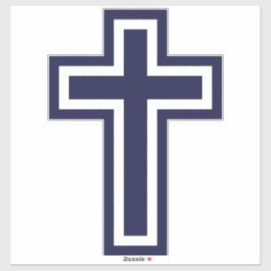 Adesivo Variantes diferentes de cristão azul