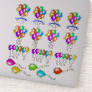 Adesivo Várias cores festivas coloridas do múltiplo dos