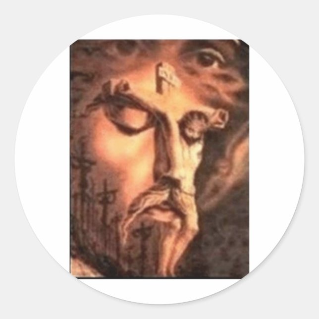 ADESIVO VÁRIAS FACES DE JESUS (Frente)