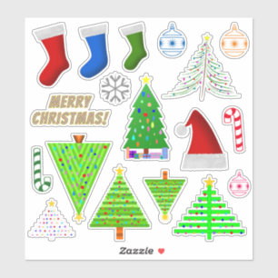 Adesivo Várias Símbolos de Natal Pensados