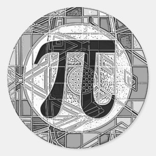 Adesivo Variedade de símbolos do dia de pi