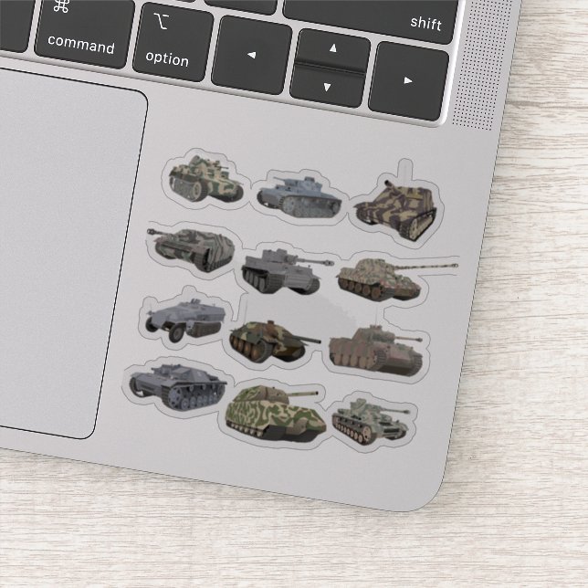 Adesivo Vários Tanques Alemães WW2 (Detalhe)