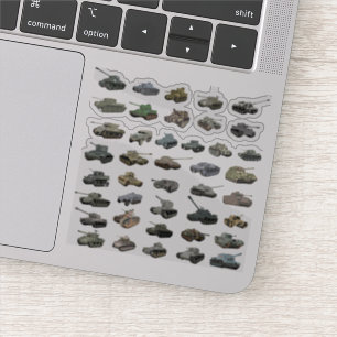 Adesivo Vários Tanques WW2