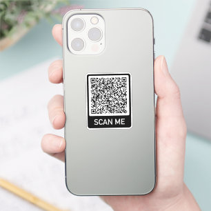 Adesivo Varredura de código QR Me Autoadesivo Personalizad