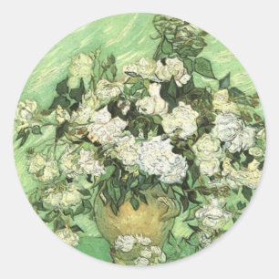 Adesivo Vase com Rosas, Vincent van Gogh 1890