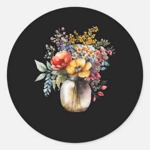 Adesivo Vase De Memória Das Flores