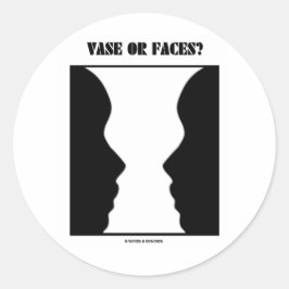 Adesivo Vase Ou Rostos? (ilusão óptica)