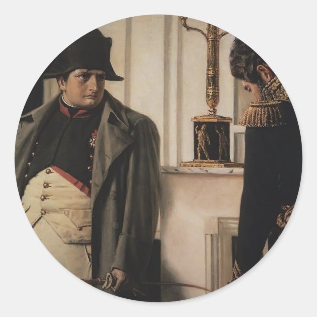 Adesivo Vasily Vereshchagin- Napoleão e General Lauriston (Frente)