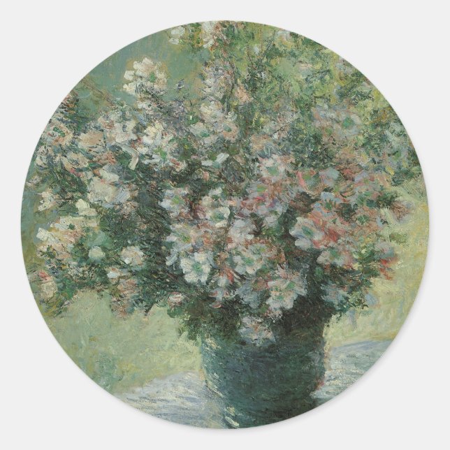 Adesivo Vaso de Flores por Claude Monet (Frente)