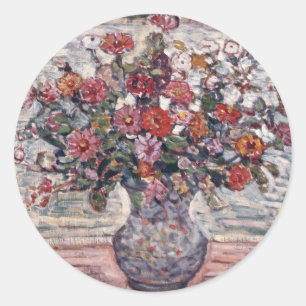 Adesivo Vaso de Flores, Zinnias por Maurice Prendergast