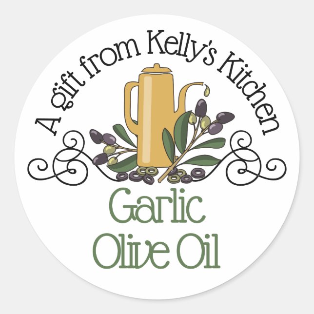 Adesivo vaso de óleo de rabo hippie da minha cozinha... (Frente)