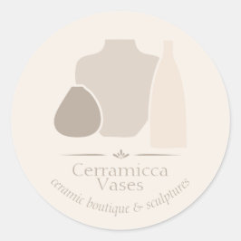 Adesivo Vaso de Porcelana Cerâmica Craft Marfim