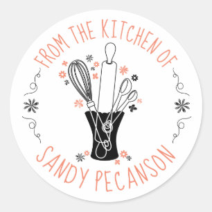 Adesivo vaso dos utensílios do cozimento da cozinha das