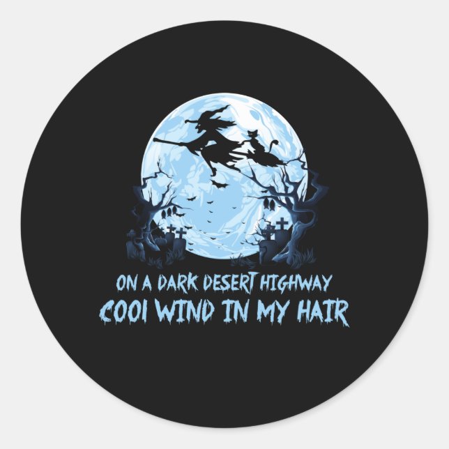 Adesivo Vassouras Andando Em Estradas Escuras Do Deserto (Frente)