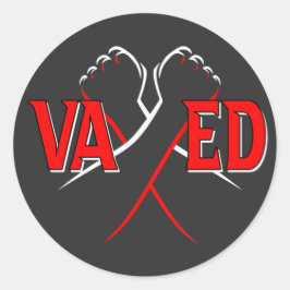 Adesivo VAXED - Eu fui vacinado contra a COVID-19