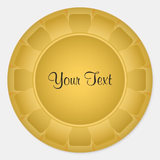 Adesivo Vazio Amarelo da Fita a Personalizar (Frente)