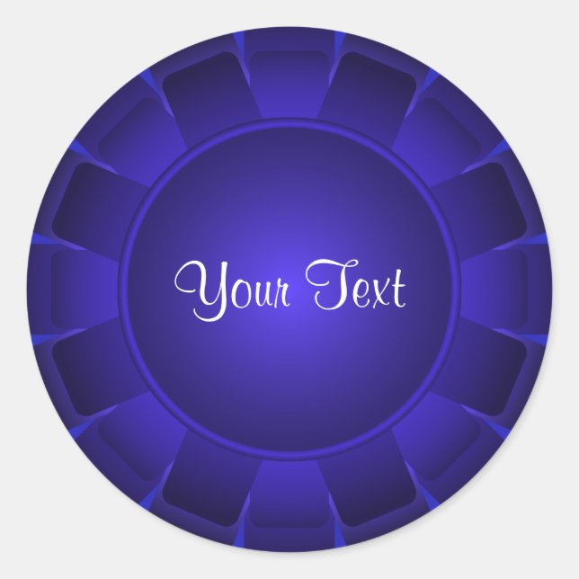 Adesivo Vazio Azul de Fita para Personalizar (Frente)