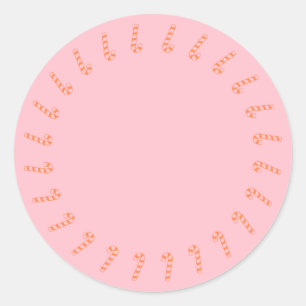 Adesivo Vazio cor-de-rosa-laranja-doce de Natal