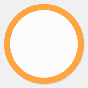 Adesivo vazio de fronteira laranja