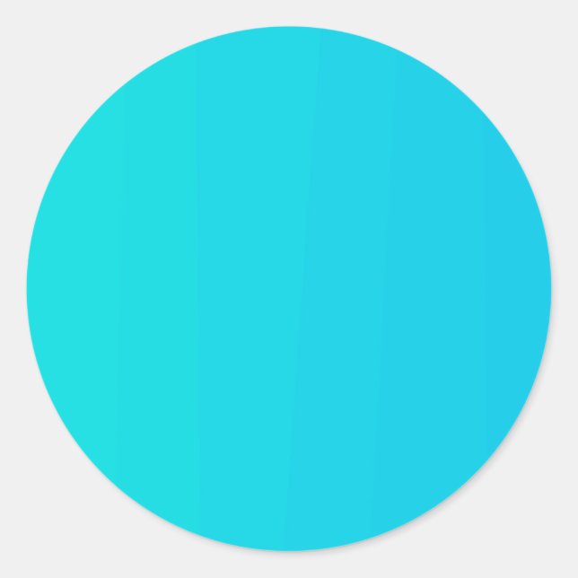Adesivo Vazio de gradiente azul turquesa (Frente)