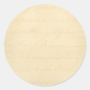 Adesivo Vazio de Modelo de Texto Antiquado do Pergaminho d