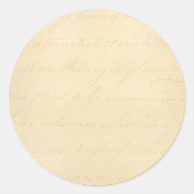 Adesivo Vazio de Modelo de Texto Antiquado do Pergaminho d (Frente)