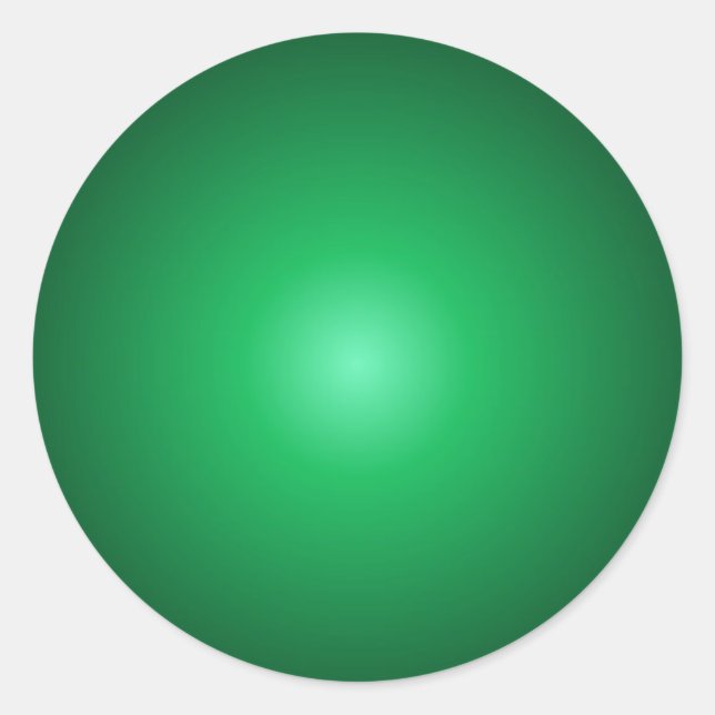 Adesivo Vazio de Modelo Verde Elegante Personalizado Redon (Frente)