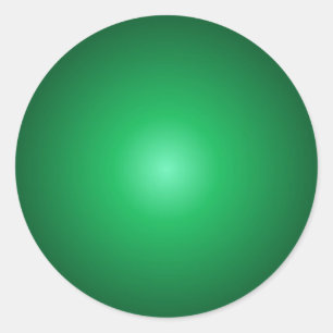 Adesivo Vazio de Modelo Verde Elegante Personalizado Redon