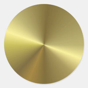 Adesivo Vazio de Olhar Metálico Dourado Elegante Faux