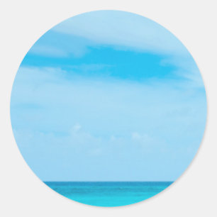 Adesivo Vazio de Tendência Elegante para Nuvens do Mar Az