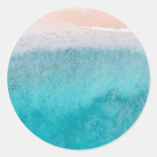 Adesivo Vazio Modelo de  da praia de areia azul